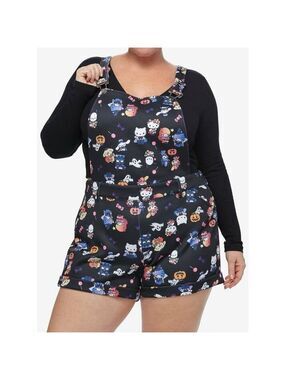 Hello Kitty And Friends Halloween Scuba Shortalls Plus Size 1